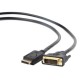 Cablu Displayport - DVI Gembird, CC-DPM-DVIM-1M, 1m