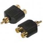 Adaptor 1 RCA Tata catre 2 RCA Mama